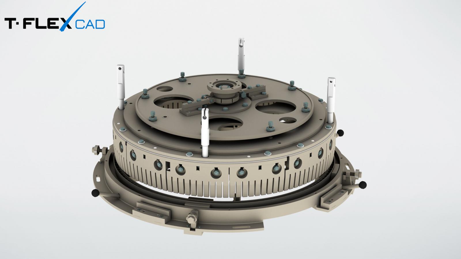 Спроектированная в T-Flex CAD оснастка для электроэрозионного прожига ячеистых пазов
