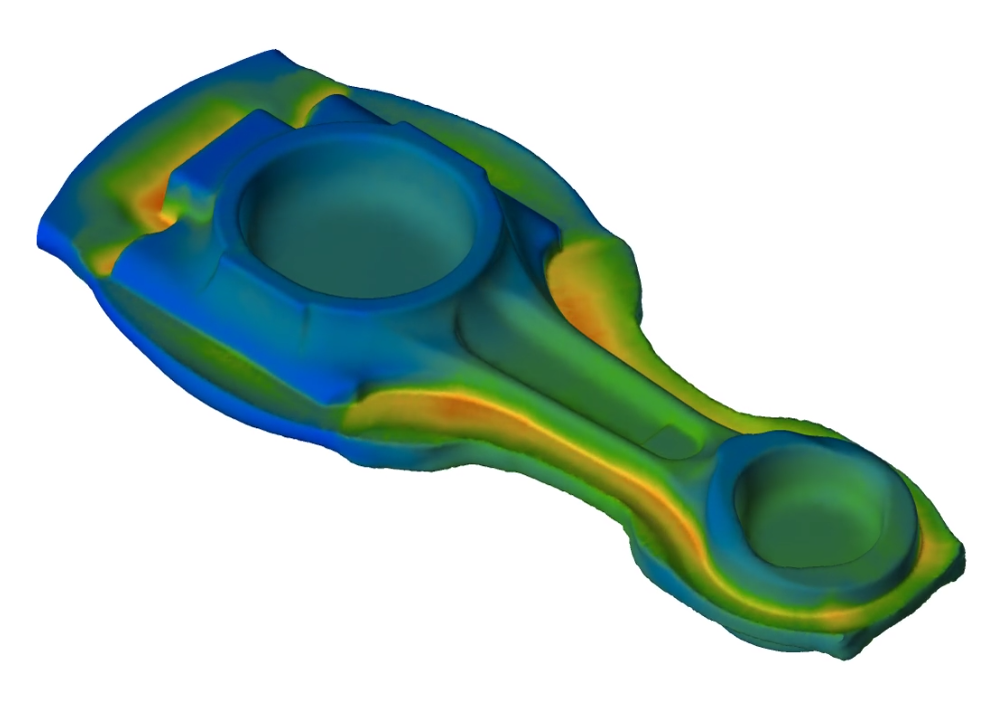 QForm моделирует форму облоя, заполнение, зажимы, складки другие дефекты деформирования. С помощью QForm можно подобрать оптимальные размеры заготовки и её позиционирование в инструменте, выбрать количество и расположение поковок в ручье, уменьшить расход