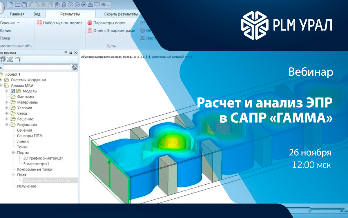 Расчет и анализ ЭПР в САПР «ГАММА» | Вебинар