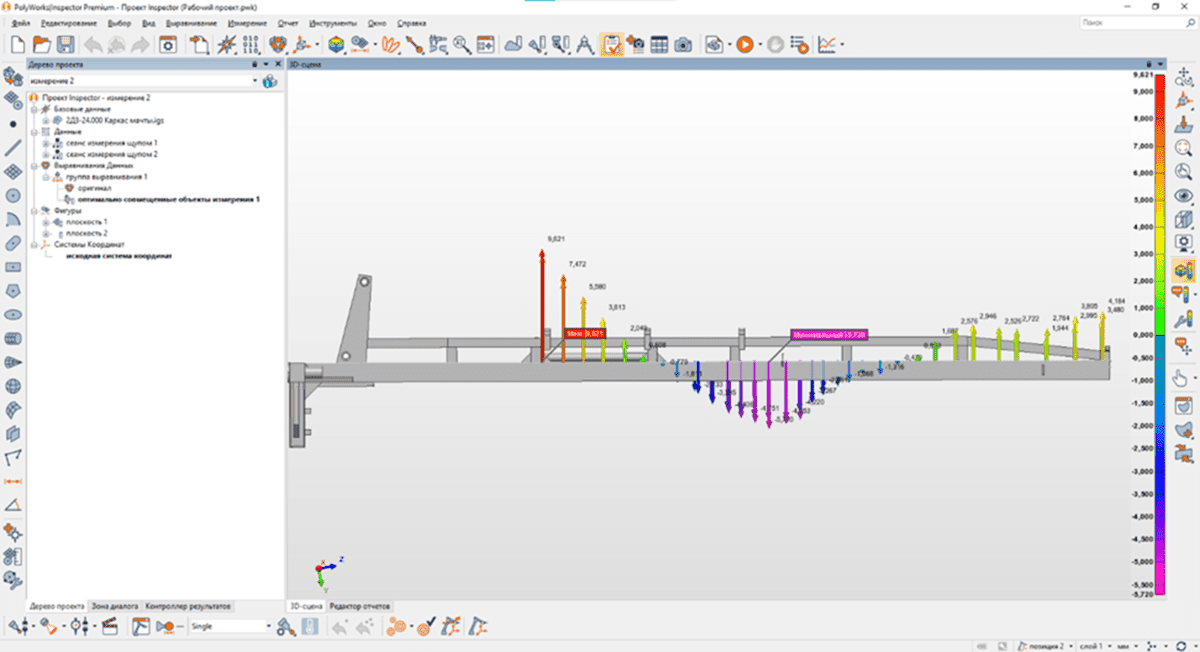 Контроль крупногабаритного изделия