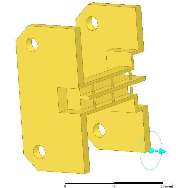 Диплексер на основе запредельного прямоугольного волновода