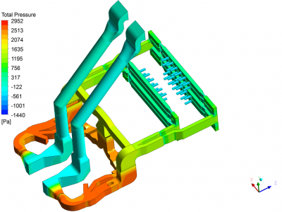 Трехмерный аэродинамический расчет исходной и усовершенствованной конструкции газовоздушного тракта котла для ОАО «УралОРГРЭС»